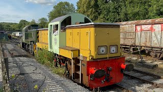 14’s60 Ecclesbourne Valley Railway Duffield to Wirksworth D9504 D9551 D9523 D9553 28072024 [upl. by Burra399]