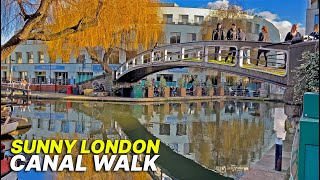 Walk along the Regents Canal from Marylebone to Camden to get a different view of London ☀️🛶🛶 [upl. by Nirrat]