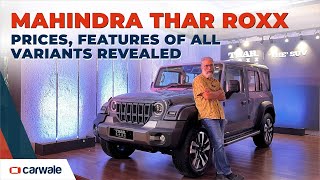 Mahindra Thar Roxx Review Walkaround  All Variants Prices amp Features Revealed [upl. by Ernestus]