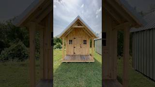 8’ x 12’ Garden Shed with the cutest front porch truecraftsheds gardenshed shorts [upl. by Nabi]