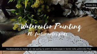 How to paint watercolor landscape [upl. by Rothschild]