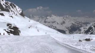 Piste View  Lech  Zurs blue 11 ski piste [upl. by Eniagrom]