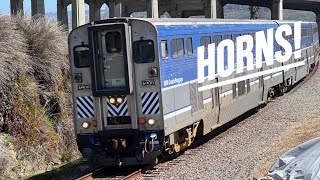 HD Amtrak Surfliner Cab Car Horn Compilation 10 Minutes [upl. by Camus]