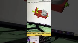 Solidworks design in mobile New features of solidworks 3D Assembly sharing 3danimation [upl. by Nuawtna]