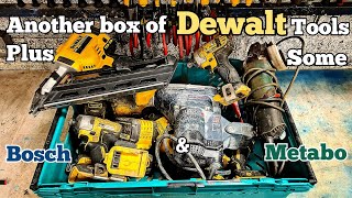 Another big box of Dewalt tools in for repair Plus a broken Bosch hammer and Metabo grinder [upl. by Linson]