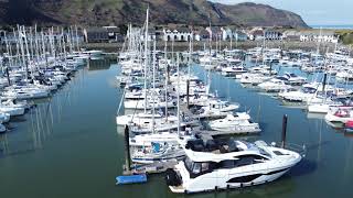 Conwy Marina North Wales aerial tour 4K [upl. by Eniad]