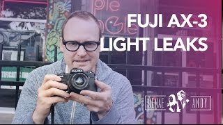 Shooting Film w the Fujica AX3  LIGHT LEAKS [upl. by Adiasteb]