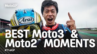 Best Moto3™ amp Moto2™ Moments 🏆  2024 ThaiGP [upl. by Ellehcil]