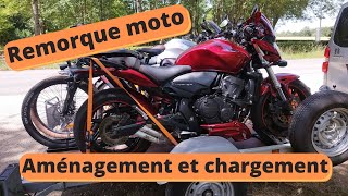 Aménagement remorque moto et chargement [upl. by Bevan]