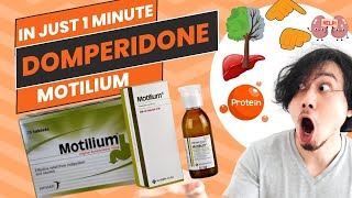 Domperidone  Motilium  All you need to know in 1 Minute [upl. by Divod625]