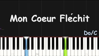 Jonathan C Gambela  Mon Coeur Fléchit  EASY PIANO TUTORIAL BY Extreme Midi [upl. by Noeht505]