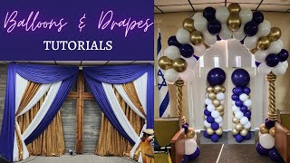 Balloon Arch and Drape Backdrop [upl. by Endo]