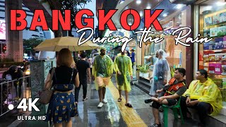 4K UHD Walking in the Rain in Downtown Bangkok  Asok and Nana Area in Rainy Season [upl. by Pollard763]