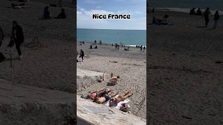 Nice Beach France French Riviera  4k video [upl. by Checani]