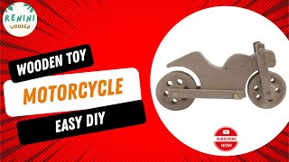 Handmade Wooden Motorcycle StepbyStep Guide to Crafting a Unique Toy [upl. by Lewellen832]