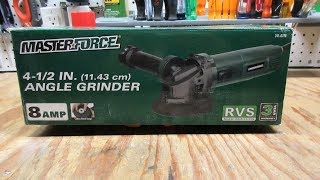 Masterforce 412 inch Angle Grinder [upl. by Ojytteb689]