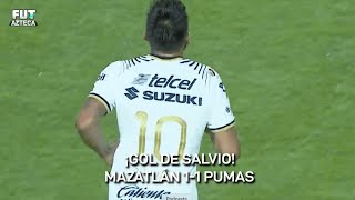 ¡GOL de Eduardo Toto Salvio  Mazatlán 11 Pumas  Jornada 9 Liga BBVA MX Clausura 2023 [upl. by Reinert]