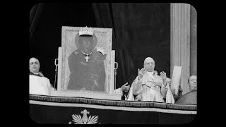 Pope Pius XII declares new feast of the Queenship of Mary 1954 [upl. by Dnomsed617]