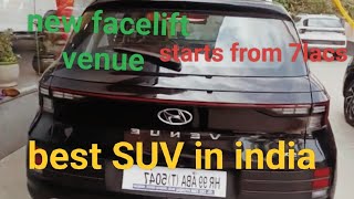 new Hyundai venue facelift model sx black turbo engine new specifications in india [upl. by Oehsen]