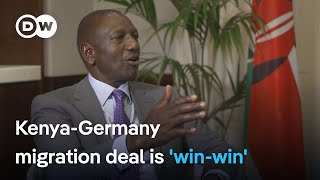 Kenyas President William Ruto defends Germany migration deal over brain drain fears  DW News [upl. by Eceertal719]