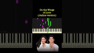 On the Wings of Love by Jeffrey Osborne Jadine version piano cover  sheet music amp lyrics [upl. by Naols]