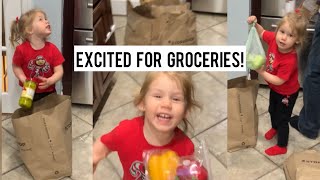 What Will She Want To Eat At The End Dad amp Daughter Grocery Unpacking [upl. by Anjanette]