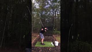 I turned my backyard into a DRIVING RANGE golf live [upl. by Lieberman]