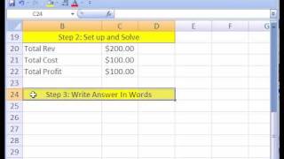 Excel Magic Trick 207 Business Math Word Problem Setup [upl. by Costello994]