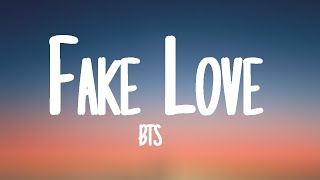 BTS 방탄소년단  Fake Love Lyrics [upl. by Aramot]