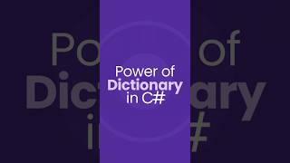 Power of Dictionary in C Using dictionary in ASPNET Core aspnetcore csharp dotnetcore [upl. by Nodanrb]