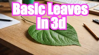 Easily Create a Basic Leaf in 3ds Max [upl. by Lainahtan]