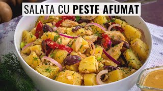 Cea mai bună salată de cartofi cu pește afumat are doar câteva ingrediente simple [upl. by Vaientina896]