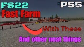 FS22 Fast Farm on Console with 3Point Link Plows [upl. by Rodmann805]