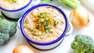 Keto Broccoli Cheese Soup  Easy Low Carb Broccoli Cheddar Soup Recipe [upl. by Evangelist3]