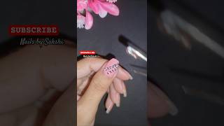 Easy pink nails 💕❤️ naildesigns nails nailart easynailartforgirls [upl. by Darby]