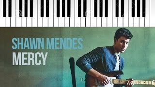 Shawn Mendes  Mercy  Piano Cover [upl. by Nnaycart]