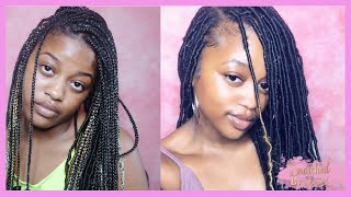 How To Transform Old Box Braids Into Faux Locs [upl. by Ahcsim69]