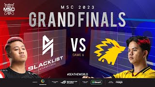 FIL MSC 2023 GRAND FINALS  BLCK vs ONIC Game 6 [upl. by Feinleib958]