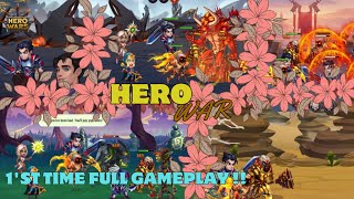 Hero war playing for 1ST time but I played too long [upl. by Aikkin]