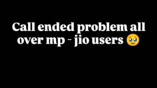 Calling problem in jio sim  call ended problem in jio sim calling problem jio jio [upl. by Ioved]