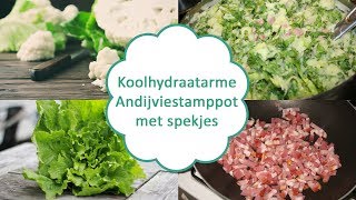 Koolhydraatarme Andijviestamppot met spekjes [upl. by Kcirddor]