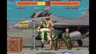 Ryu vs Guile  Street Fighter II  SNES [upl. by Waiter]