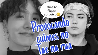 Vhope stories  Provocando ciúmes no Tae na rua 🤣🤭 [upl. by Nosniv]