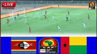 🔴LIVE  Eswatini vs Guinea Bissau • Live Stream Africa Cup of Nations Qualifiers2024 Today Analysis [upl. by Amlez]