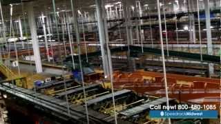 Kosan Crisplant automatic tilt tray sorter [upl. by Nnilsia]