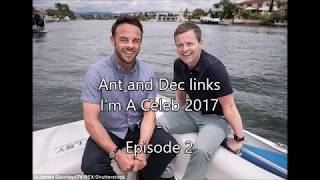 Ant and Dec links  Im A Celeb 2017  Episode 2 [upl. by Rumery]