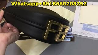 ReviewFendi Fendigraphy Mini Black Leather Bag from BOOTSFY [upl. by Leahcimnoj]