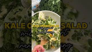 A zesty flavorpacked crunchy salad with kale orange cabbage and fennel [upl. by Nahtaoj]