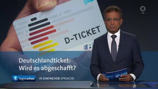 tagesschau in Einfacher Sprache 1900 Uhr 14112024 [upl. by Einnalem]