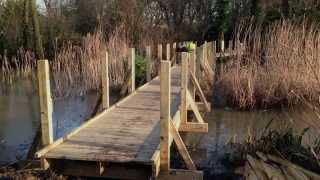 Time lapse of a boardwalk being built [upl. by Nelhsa]